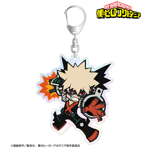 『僕のヒーローアカデミア』爆豪勝⼰ デフォルメ オーロラBIGアクリルキーホルダー